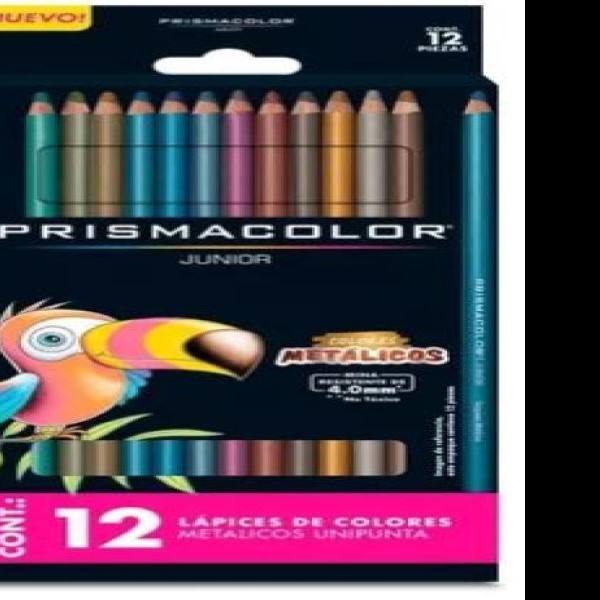 COLORES ESTUCHE C12L PRISMACOLOR JUNIOR METALICOS